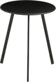 Mica-Dekorationssitz-Beistelltisch für den Außenbereich – runder Couchtisch – Pflanzentisch und Couchtisch – H45 x T38 cm – Eisen – Schwarz