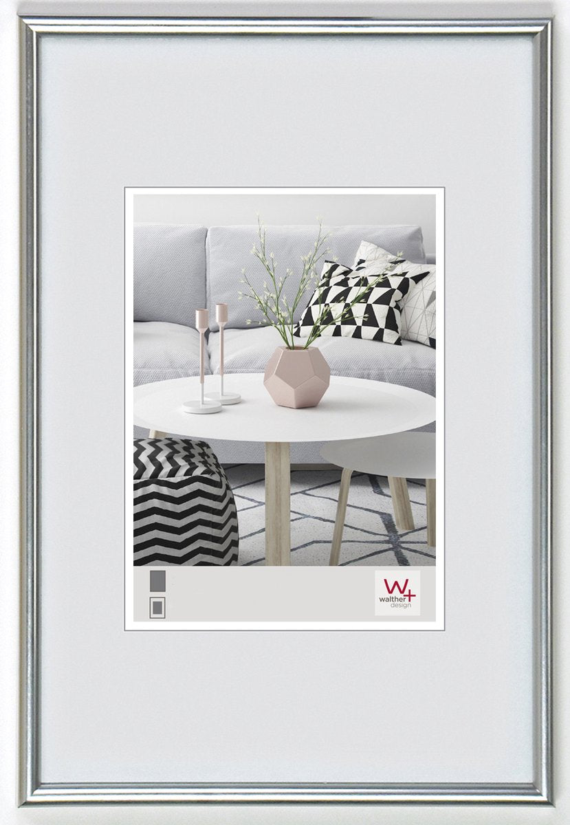 Walther Galeria - Kunststoffrahmen - Fotogröße 13x18 cm - Silber