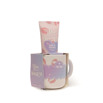 Source Balance Bade-Geschenkset Mein Favorit mit Becher