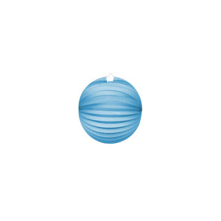 Laterne hellblau rund | 2 Stk