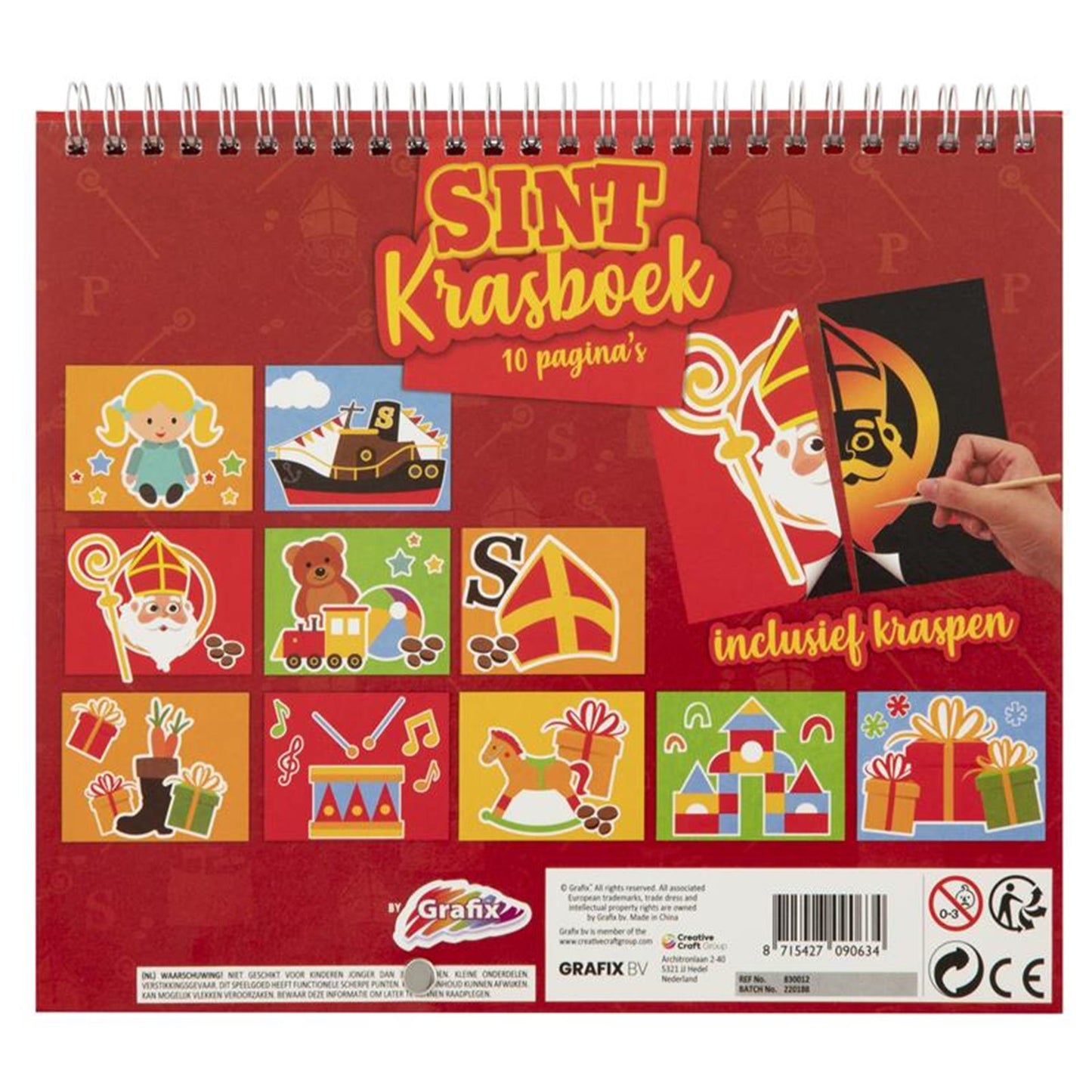 Sinterklaas Krasboek - Kratzen Sie die Zeichnung