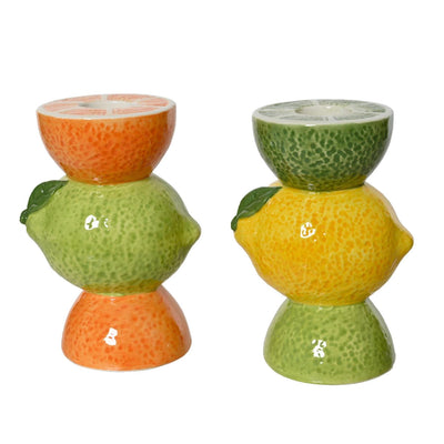 Decoris Kerzenständer Obststapel H10,8cm