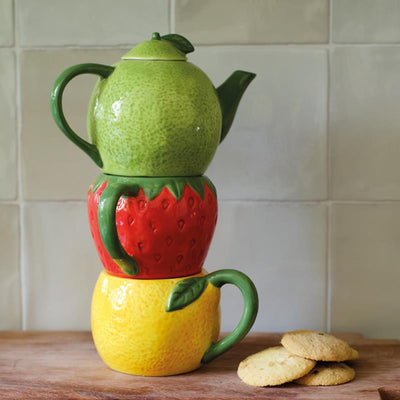 Decoris Teeservice Obst Dolomit h24cm