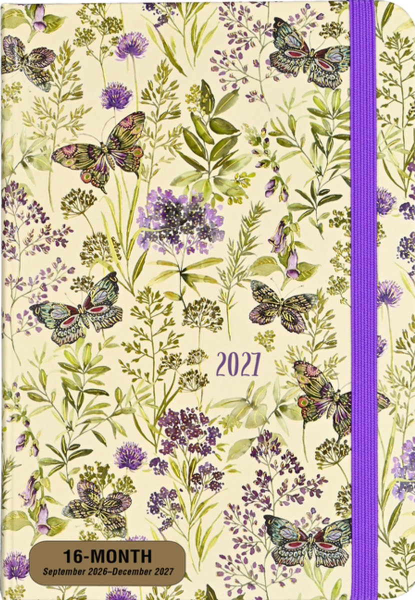 Peter Pauper Amethyst Schmetterlinge 16-Monats-Tagebuch 2027