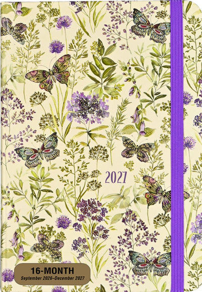Peter Pauper Amethyst Schmetterlinge 16-Monats-Tagebuch 2027