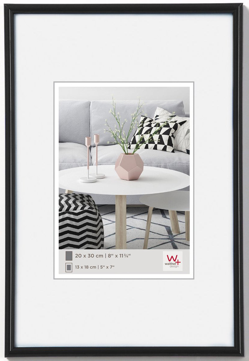 Walther Galeria - Kunststoffrahmen - Fotogröße 20x30 cm - Schwarz