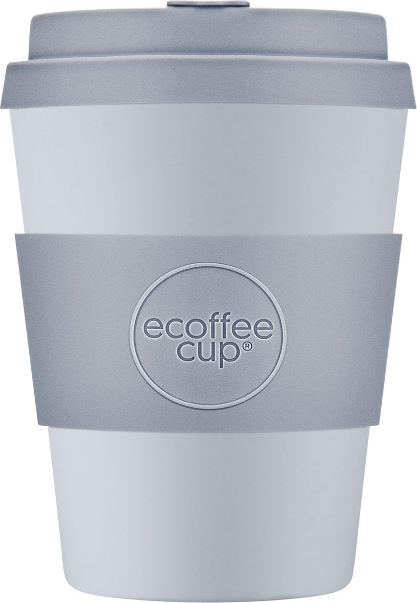 Ecoffee Cup Glittertind Pla – Kaffeetasse zum Mitnehmen 350 ml – lila Silikon