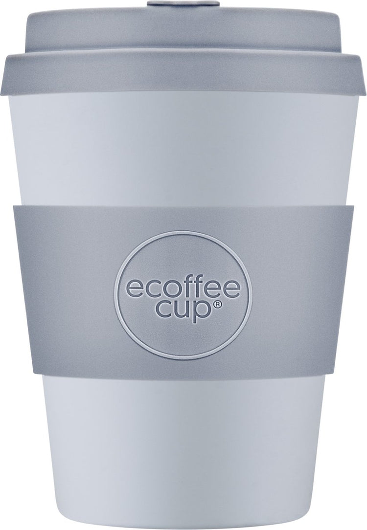 Ecoffee Cup Glittertind Pla – Kaffeetasse zum Mitnehmen 350 ml – lila Silikon
