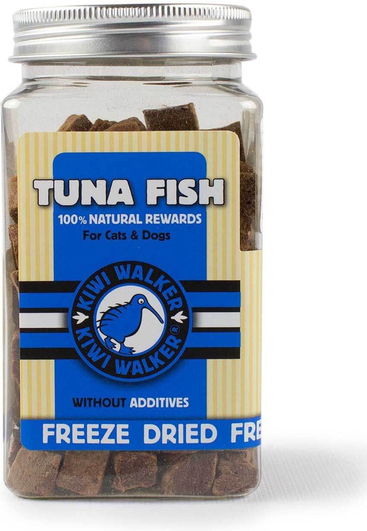 Kiwi Walker lyophilisierter Thunfisch-Snack 85 g gefriergetrocknet für Hunde und Katzen, 100 % natürlich