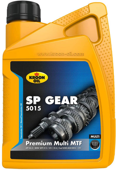 Kroon-Oil SP Gear 5015 – synthetisches Getriebeöl – SAE 75W-80 – 1 Liter – transparent