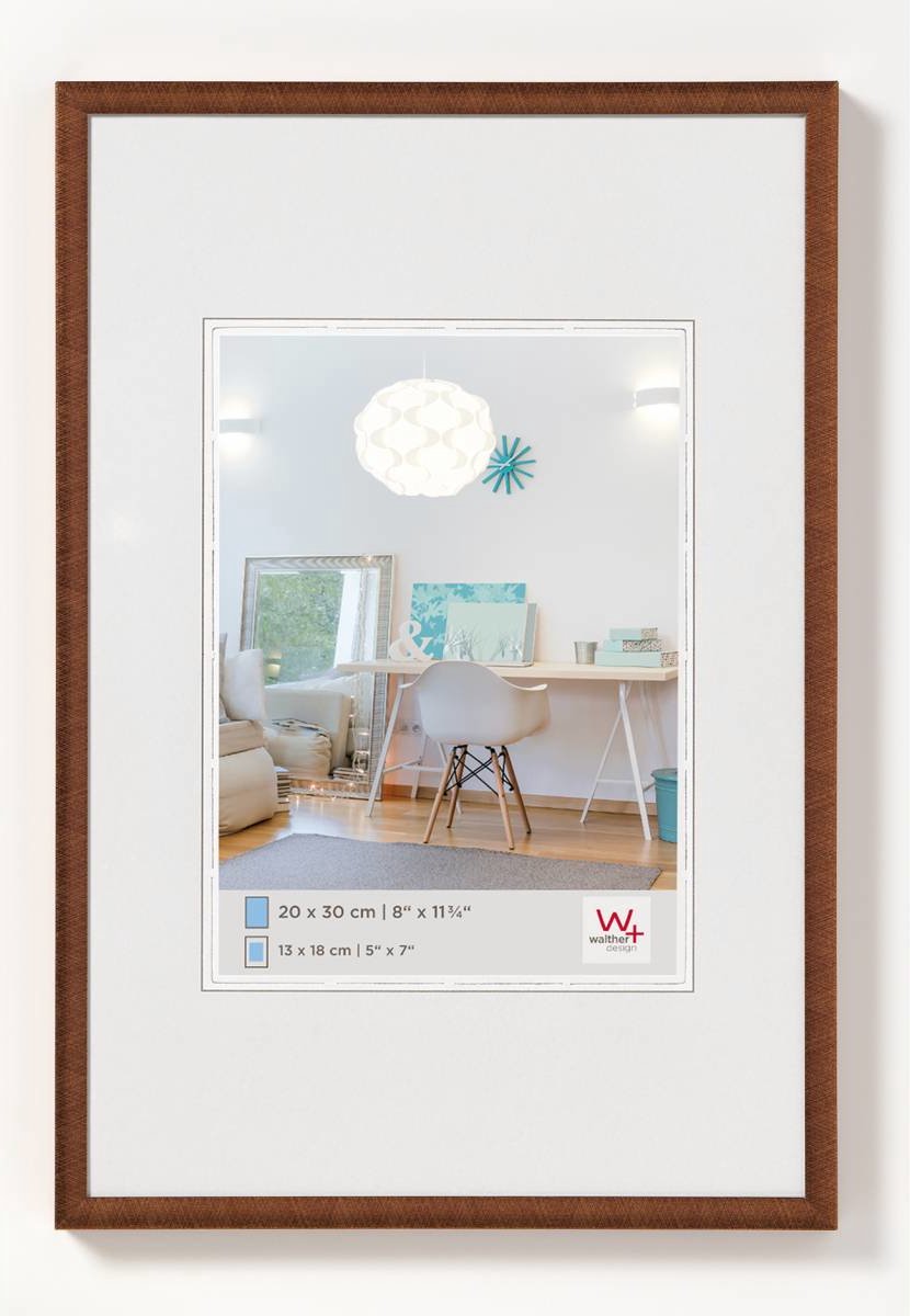Walther New Lifestyle - Kunststoffrahmen - Fotogröße 40x60 cm - Bronze