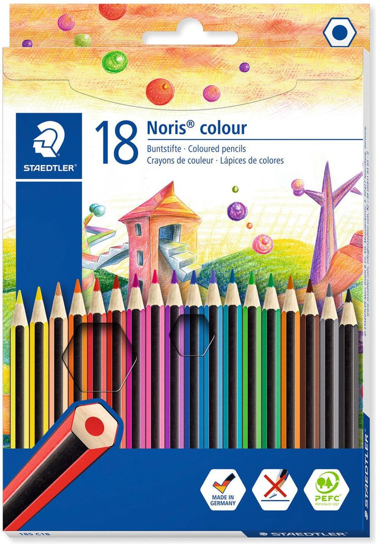 Staedtler Buntstifte Noris 17,5 cm Holz Graphit 18 Stück