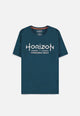 Difuzed Horizon Verbotener Westen – Logo-Herren-T-Shirt – 2XL – Blau