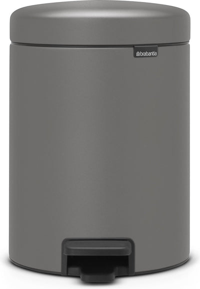 Brabantia Newicon Abfallbehälter – 5 Liter – Badezimmer – Mineralbetongrau