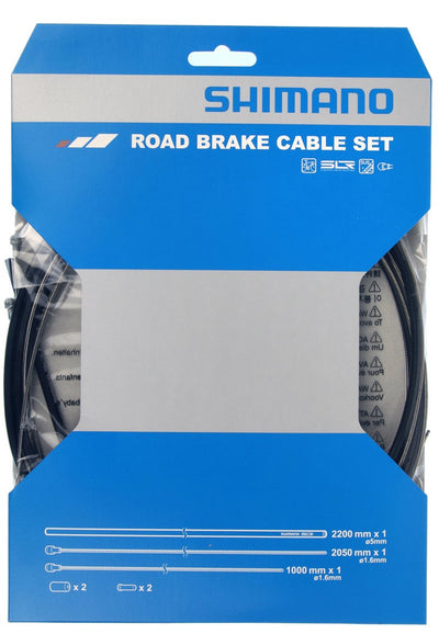 Shimano Bremskabel Set Race Edelstahl schwarz schwarz