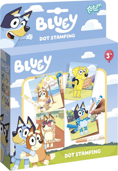 Totum Bluey Stempel und Malbuch mit Vorlagen