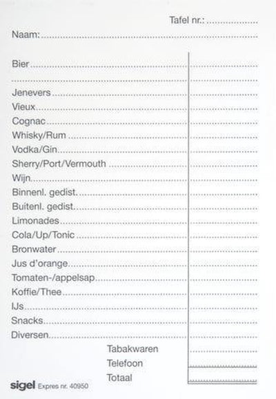 Sigel Barbon – Express – A6 – 100 Blatt – 10 Blöcke – SI-40950