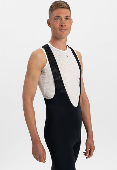 BBB Cycling Radhose Herren mit Sitzpolster – Originals Polsterung – Radhose Herren mit Hosenträgern – atmungsaktives Mesh – Powerfit 2.0 Trägerhose – Schwarz – Größe M – BBW-428