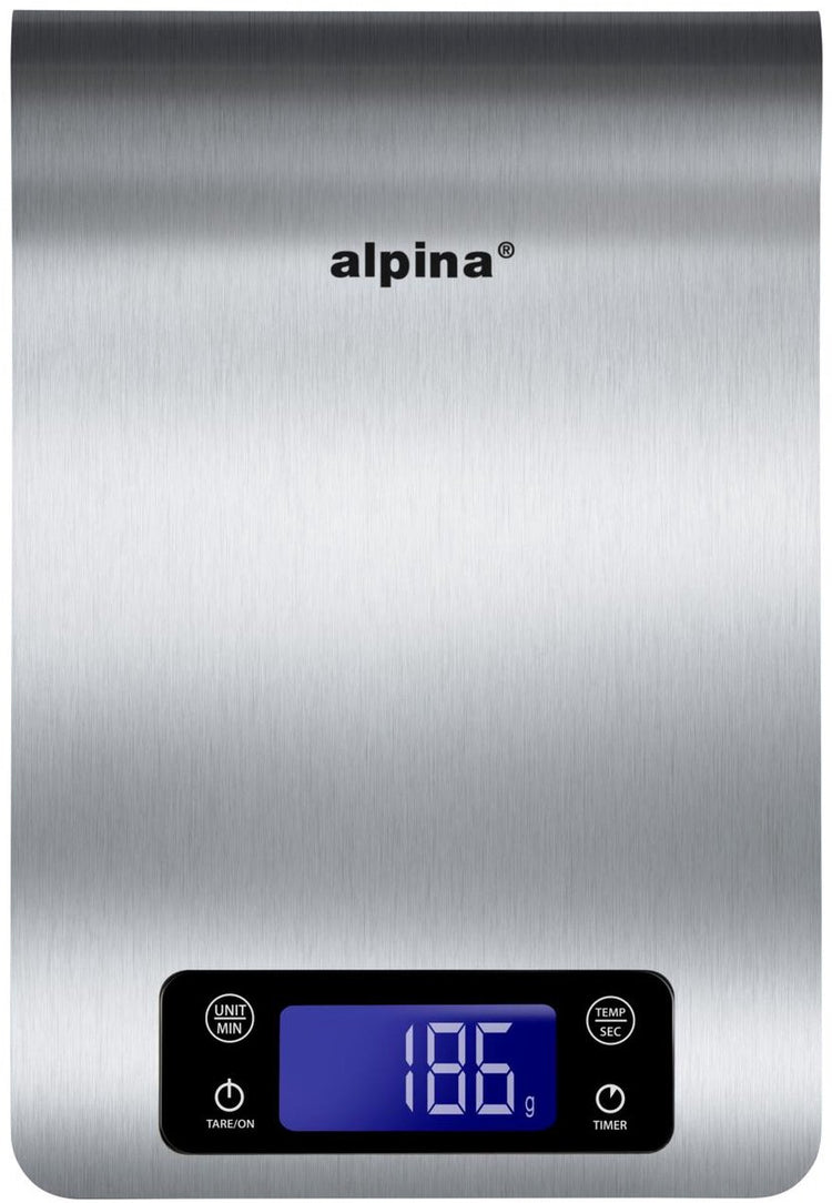 Evimo alpina digitale Küchenwaage 5 kg, praktisch für den täglichen Gebrauch im Haushalt