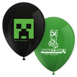 Minecraft Latexballons 8 Stück | 2 Stk