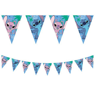 Stitch Angel Paper Flags Girlande