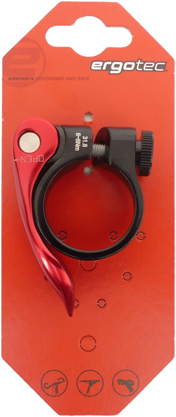Sitzstiftklemme SCQ-0100 Ø34.9 Aluminium mit
