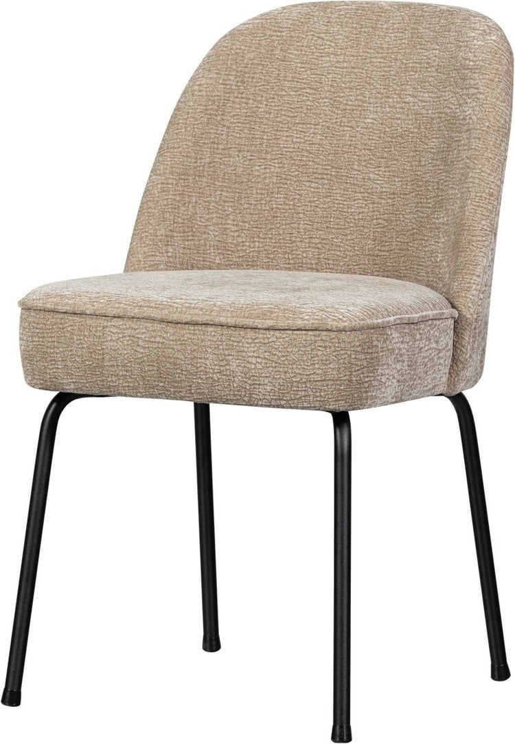 Woood Vogue Esszimmerstuhl – 3D-Chenille – Sand – 83 x 50 x 57 cm