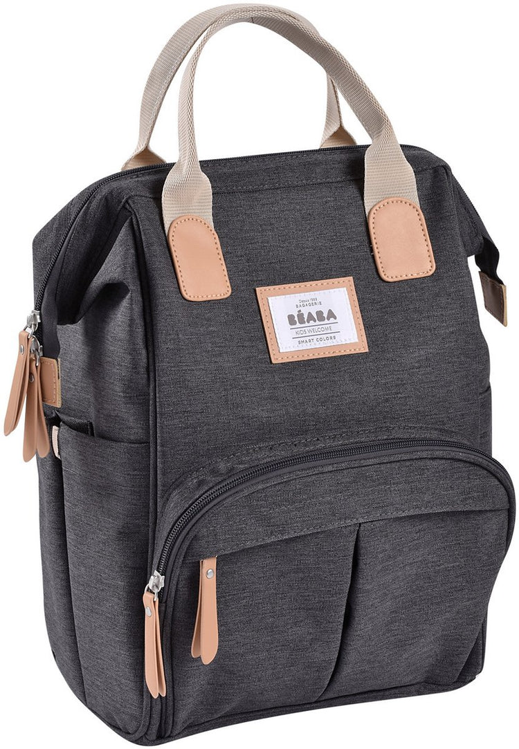 Béaba Wellington Wickelrucksack – Wickeltasche inkl. Wickelauflage – wasserabweisend – dunkelgrau