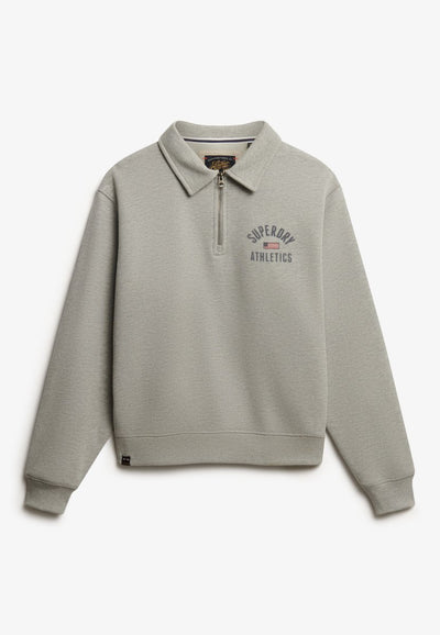 Superdry – Pullover mit athletischem Kragen und halbem Reißverschluss – Damen – Pullover