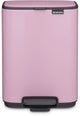 Brabantia Bo Treteimer – 4 Liter – Badezimmer – Fliederrosa