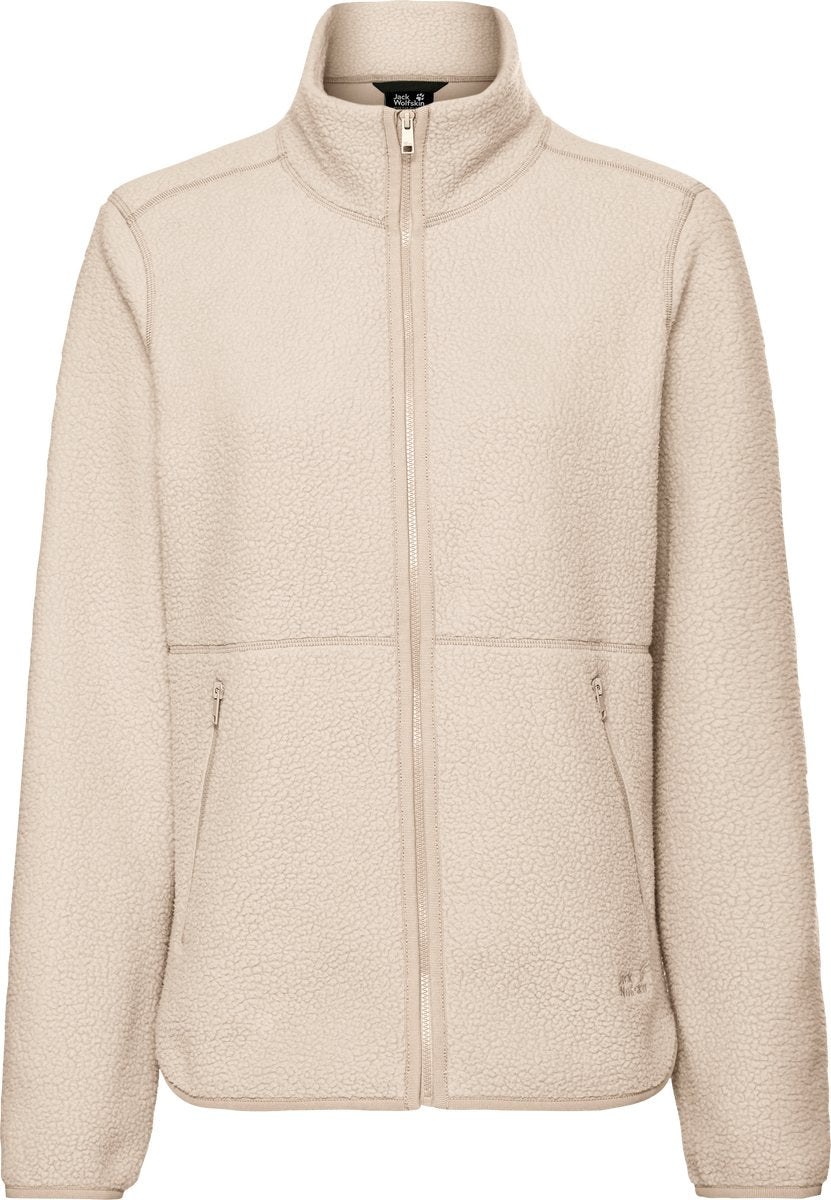 Jack Wolfskin Lite Curl FZ W Damen Outdoorjacke-Oyster