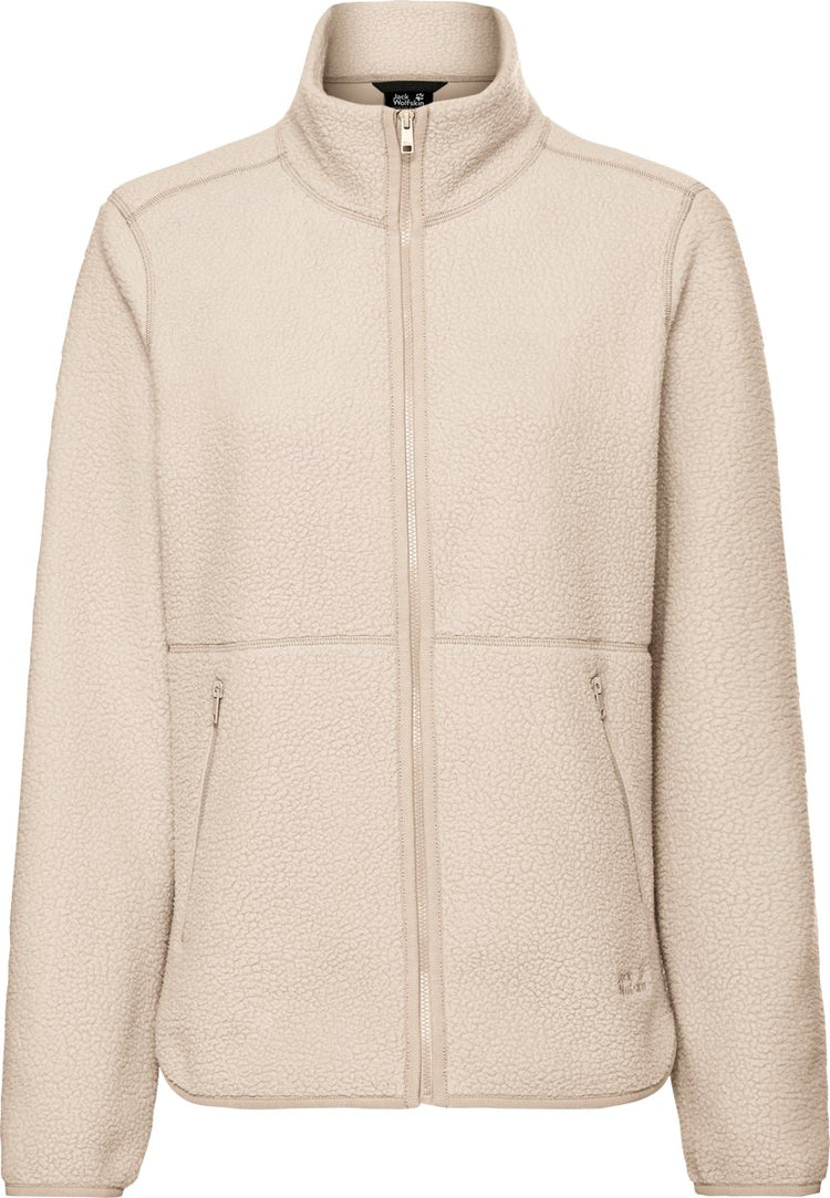 Jack Wolfskin Lite Curl FZ W Damen Outdoorjacke-Oyster