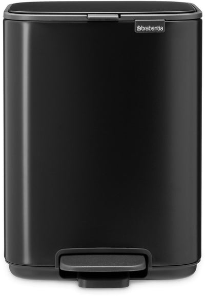 Brabantia Bo Treteimer – 4 Liter – Badezimmer – Mattschwarz