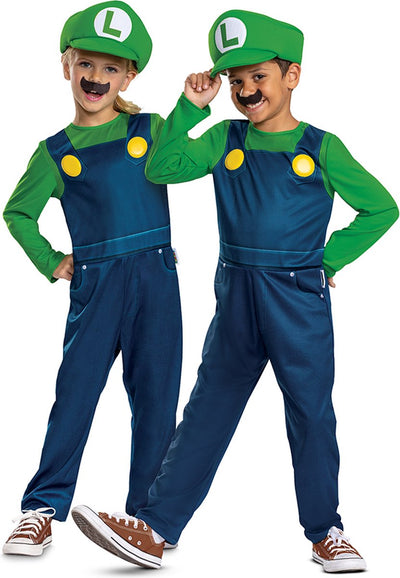Verkleidung Nintendo – Super Mario Bros, Luigi Elevated Fancy Dress Up, Größe S (4–6 Jahre), Kind