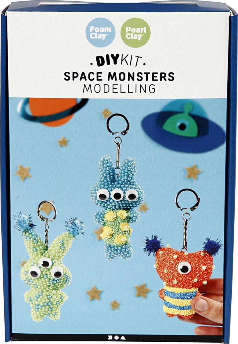 Weltraummonster aus Perlenton, 1 Set