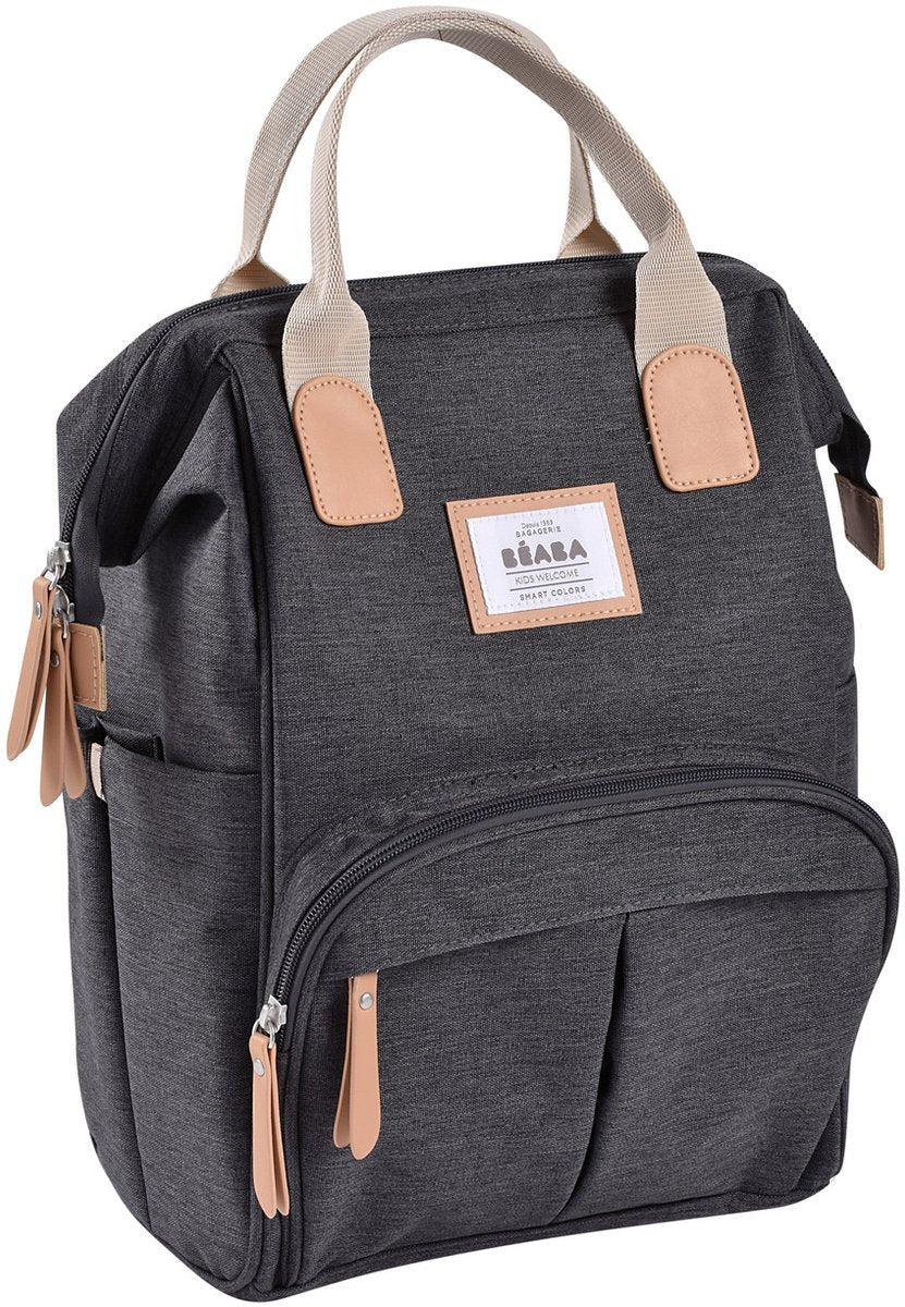 Béaba Wellington Wickelrucksack – Wickeltasche inkl. Wickelauflage – wasserabweisend – dunkelgrau