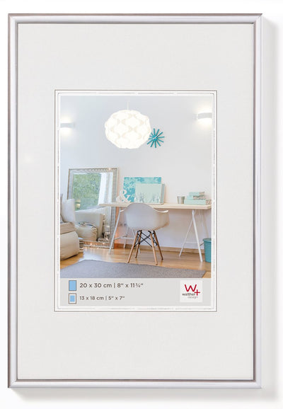 Walther New Lifestyle - Kunststoffrahmen - Fotogröße 20x30 cm - Silber