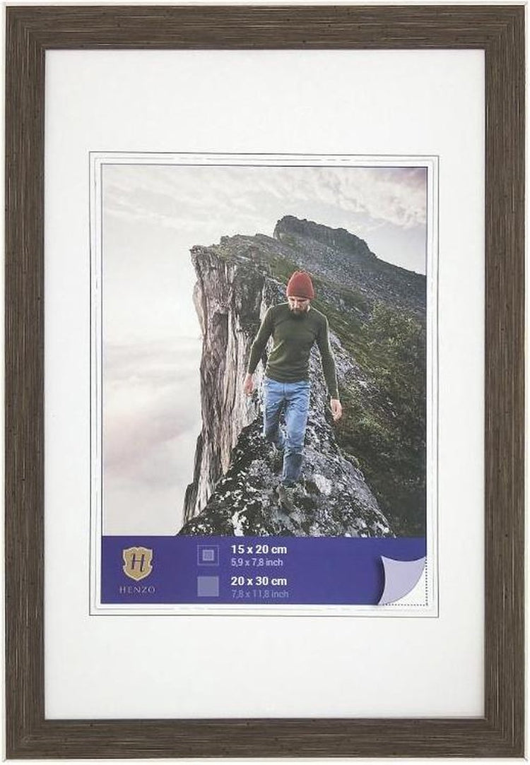Henzo-Fotorahmen – Kante – Fotogröße 20 x 30 cm – dunkelbraun