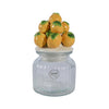 Decoris Vorratsdose Zitrone 19cm Glas Steingut