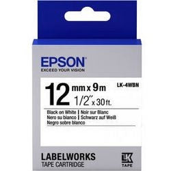 Etikettenband Epson LK-4wbn schwarz auf weiß