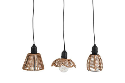 Countryfield LED-Hängelampe braun h16cm