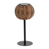 Countryfield Solar-Tischlampe braun H30cm