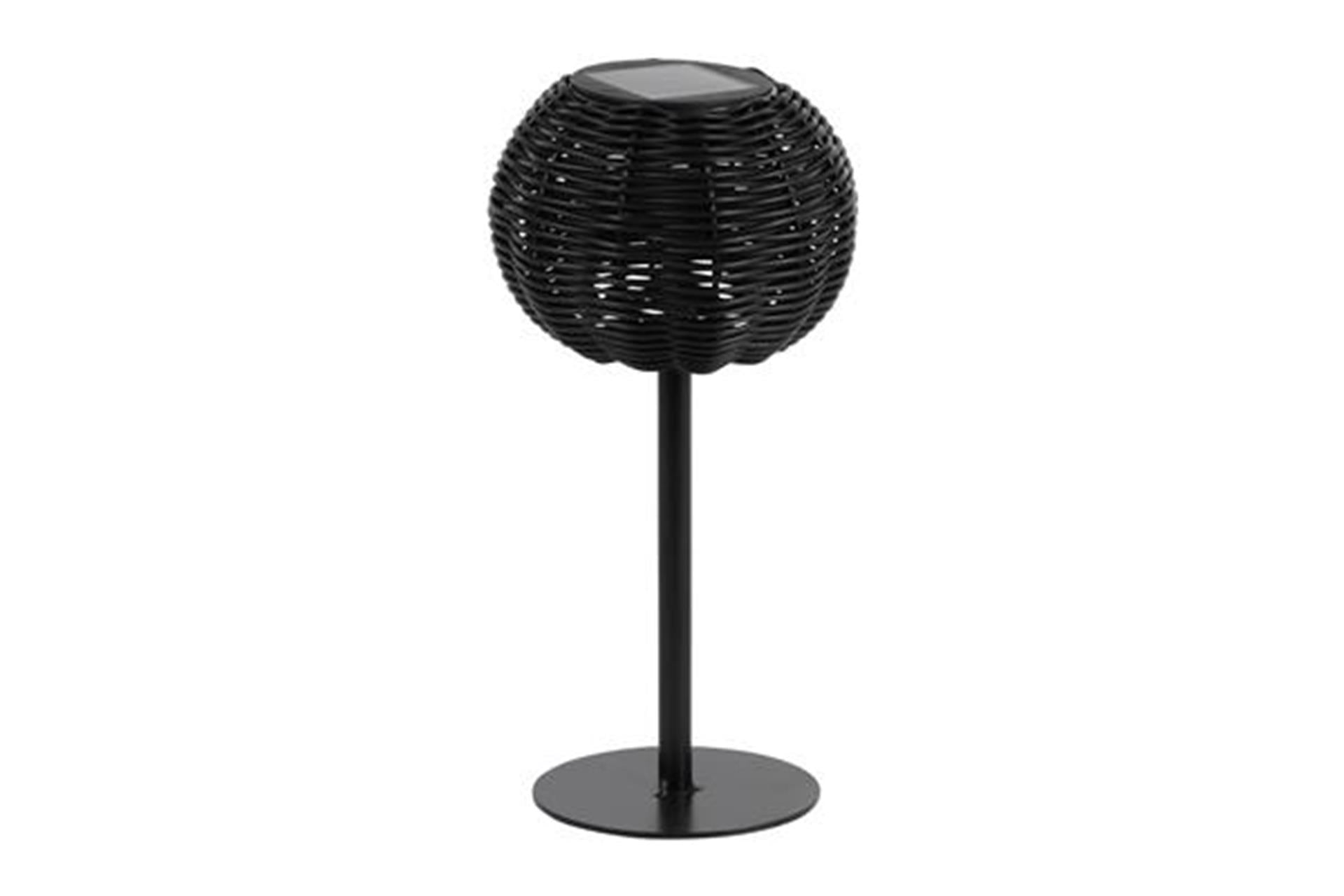 Countryfield Solar-Tischlampe schwarz h30cm