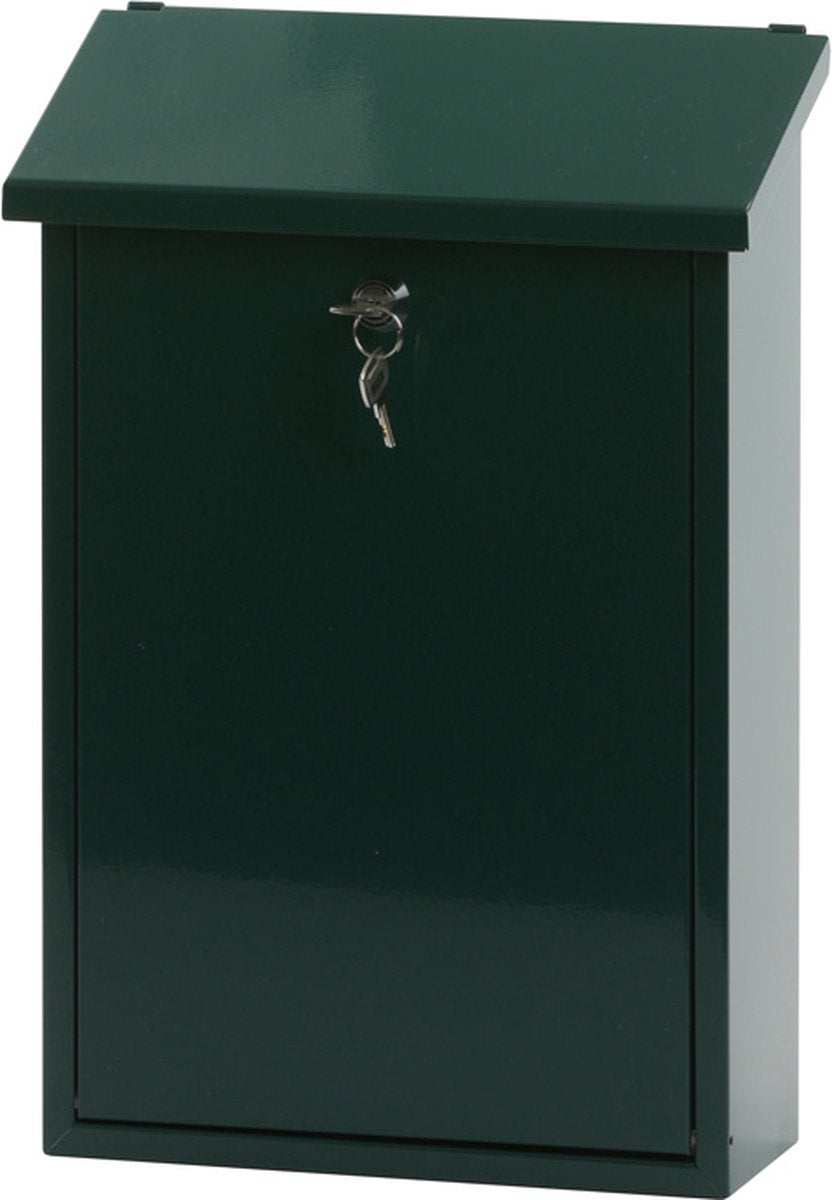 V-Teil - Wandbriefkasten Toledon - verzinkter Stahl pulverbeschichtet - grün - Briefkasten