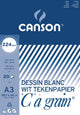 Canson Zeichenblock c à Grain 224 g m² Größe 297 x 42 cm (A3)