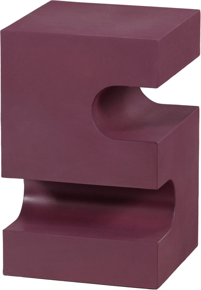 Woood Jessa Beistelltisch – Metall – Lilabraun – 48 x 30 x 30