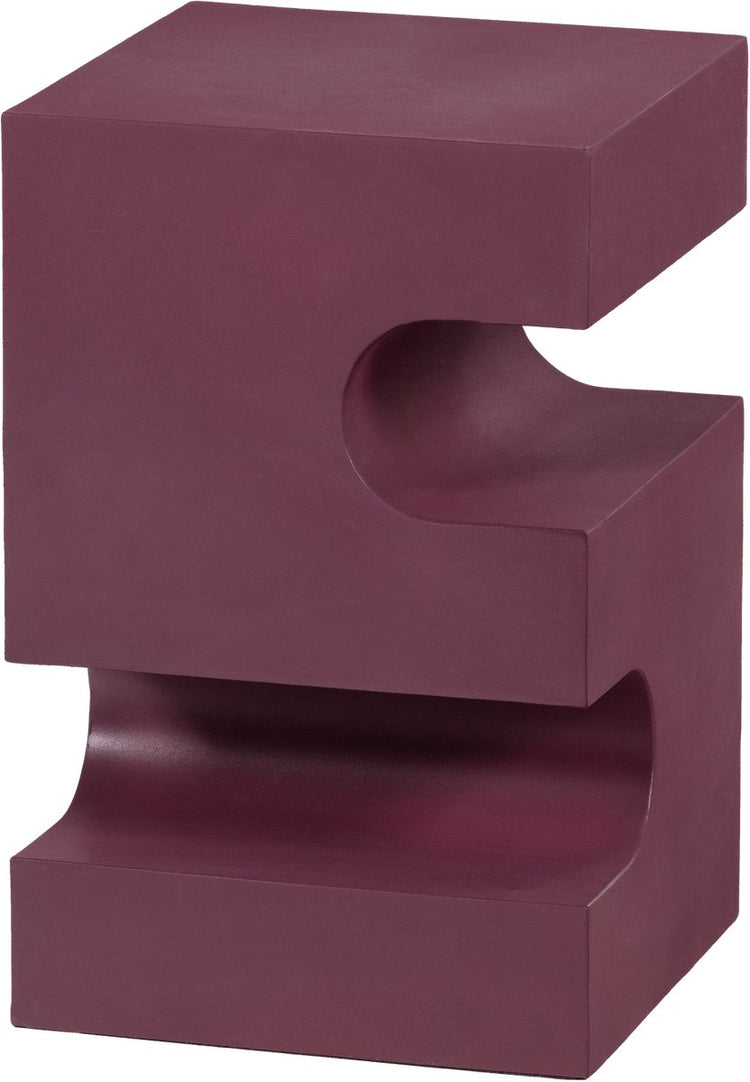 Woood Jessa Beistelltisch – Metall – Lilabraun – 48 x 30 x 30