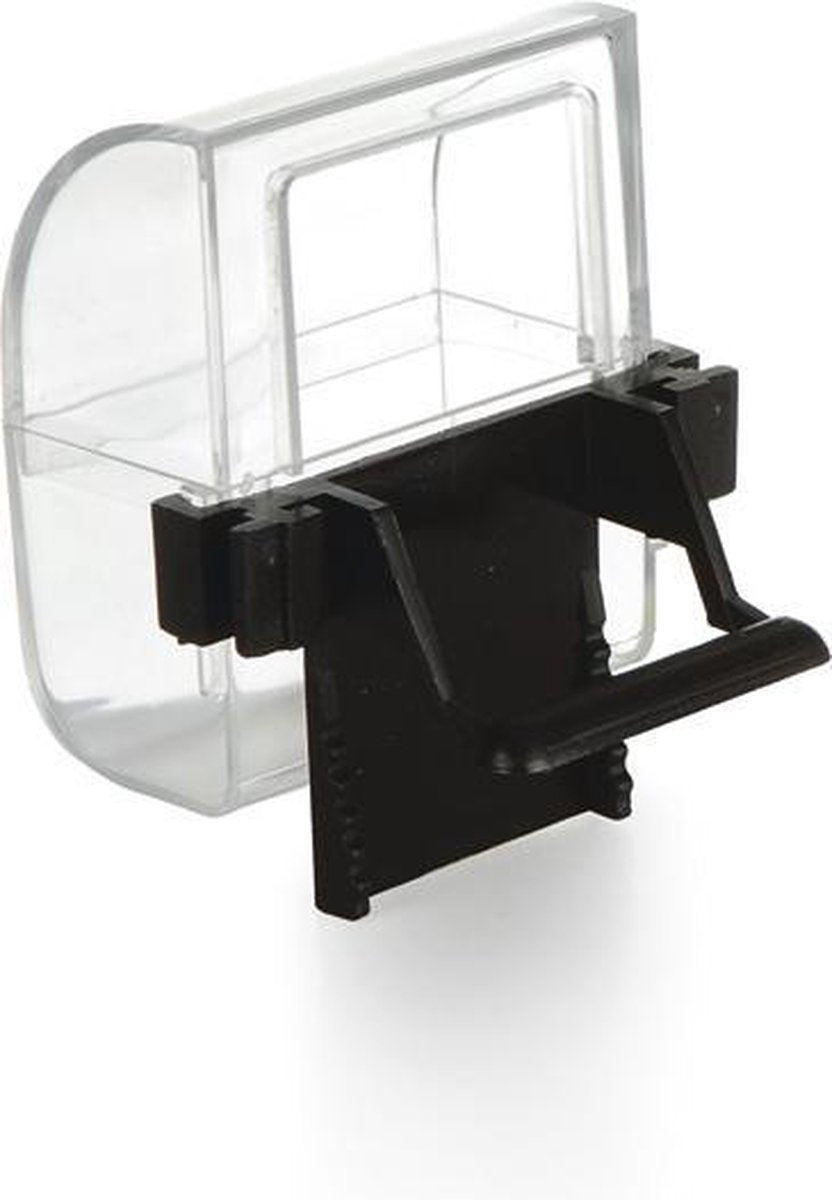 Beeztees Futter- und Wassernapf - Vogel - transparent schwarz - 2 Stk