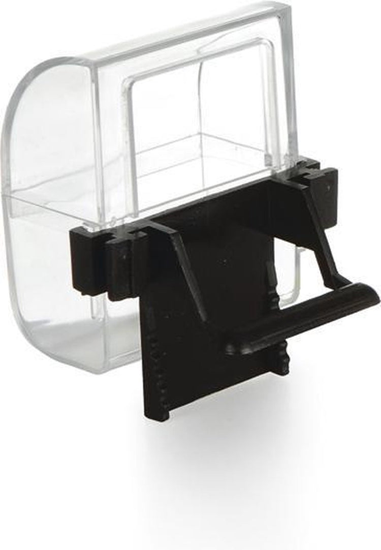 Beeztees Futter- und Wassernapf - Vogel - transparent schwarz - 2 Stk