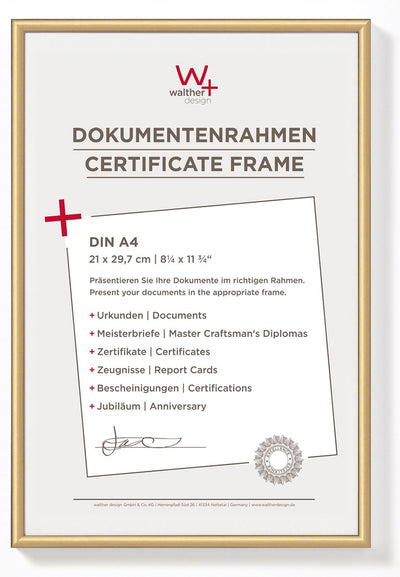 Walther New Lifestyle - Kunststoffrahmen - Fotogröße 21x29,7 cm (Din A4) - Bronze